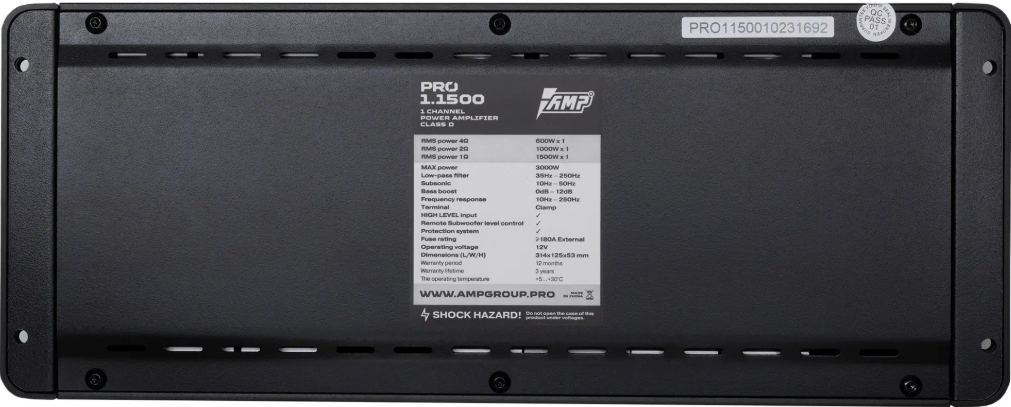 9248140 Усилитель AMP PRO 1.1500 STDN-0145247 - Вид №2