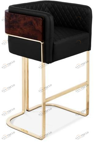 LUXXU Табурет высокий кожаный с подставкой для ног Nura sun-id-1486654