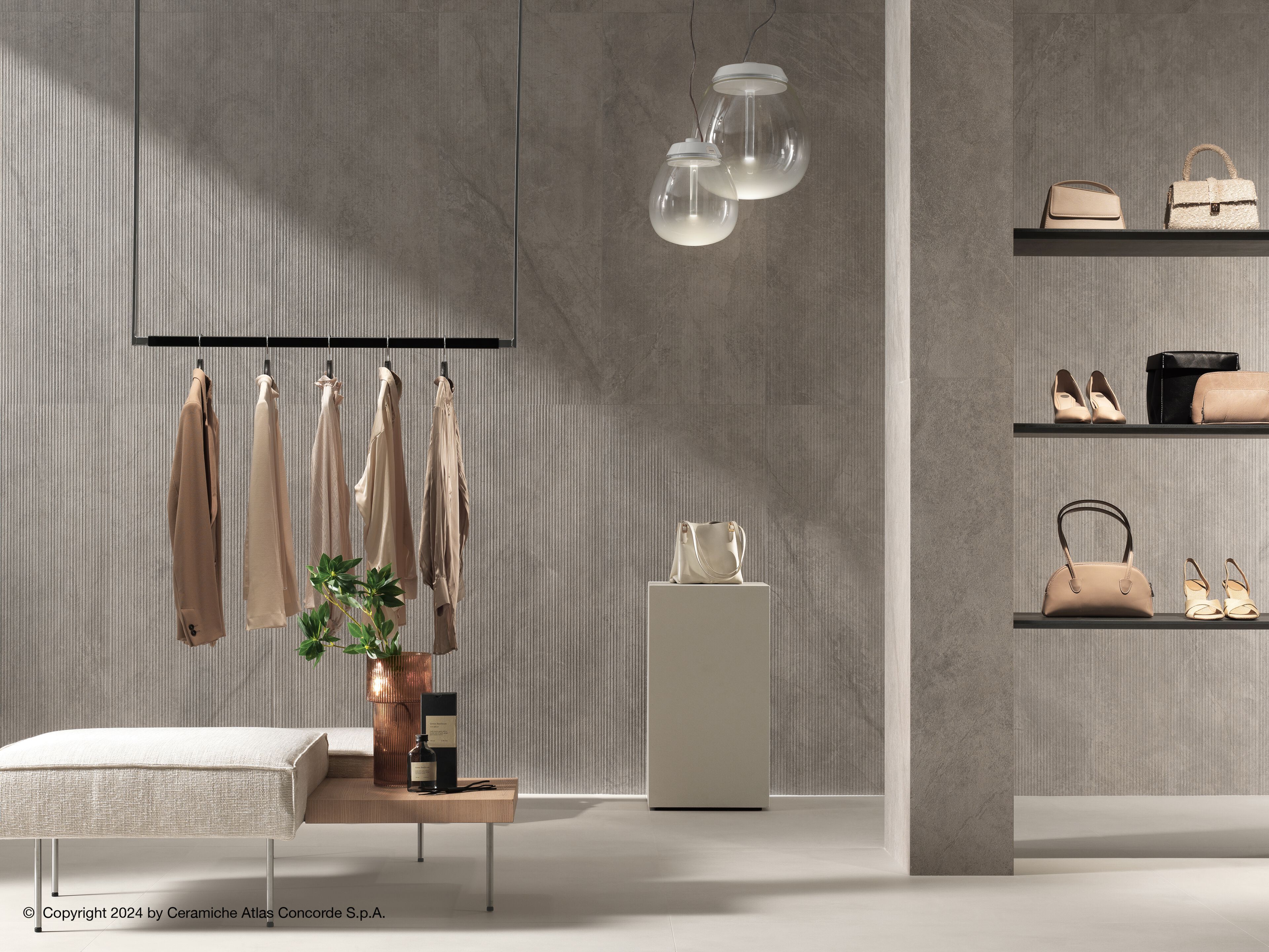 Трехмерная облицовка керамогранита с мраморным эффектом для интерьера Atlas Concorde ARCH-00125054 - Вид №18