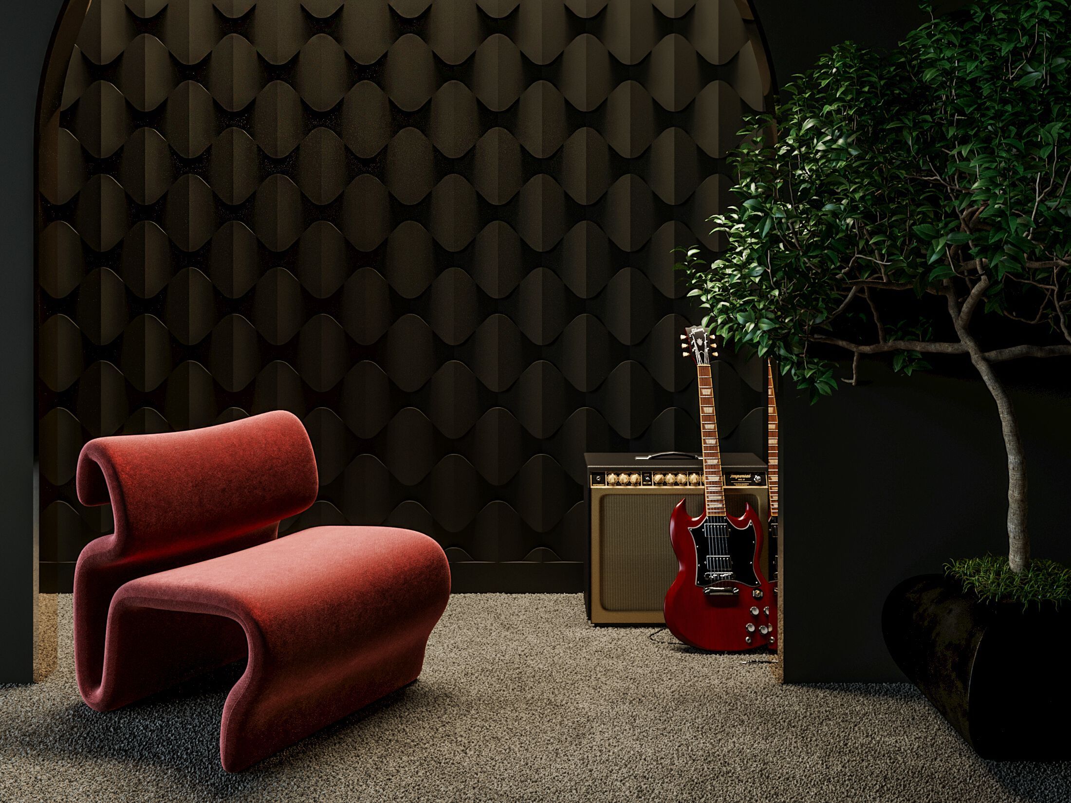 Трехмерное гипсовое покрытие WallDeco M-Modern ARCH-00138770