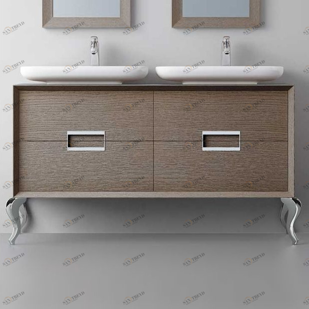 Avila Dos Тумба напольная на ножках SUE LUX 150 см с раковинами NOVA Color R5 NOVUS Trendy 260729401204422500095NR5
