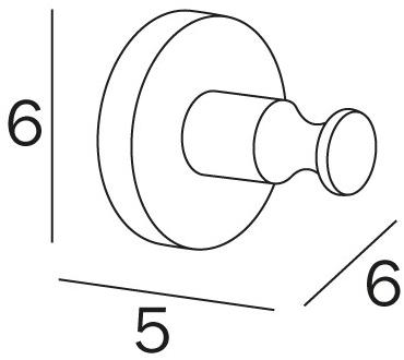 INDA® Крючок для халата из нержавеющей стали Inox A1420a - a1420c - Вид №3