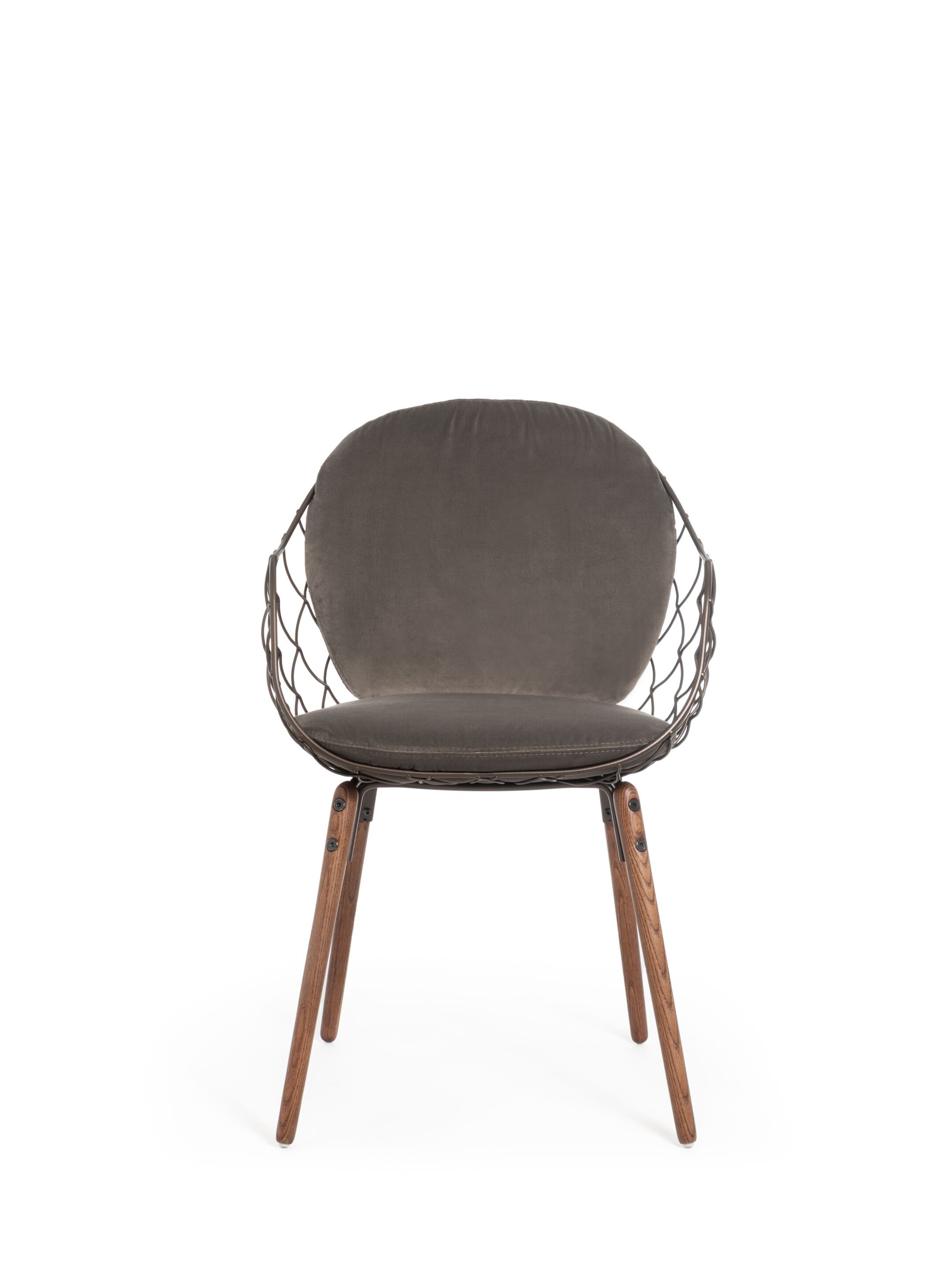 Стальной и деревянный стул с подлокотниками Magis Piña ARCH-00075457 - Вид №1