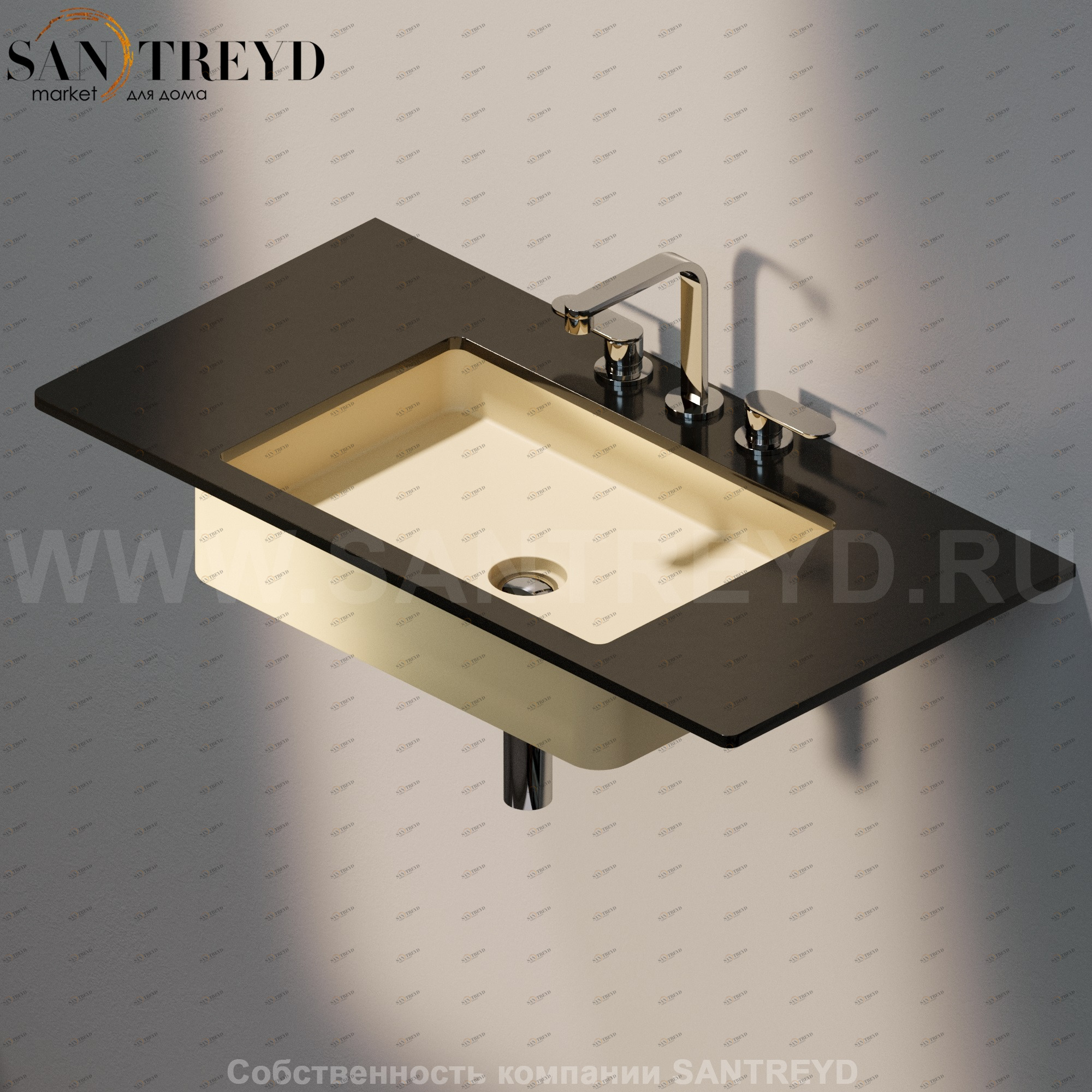 MW60SP1019 Накладная раковина под столешницу  квадратная Ceramica Flaminia Miniwash