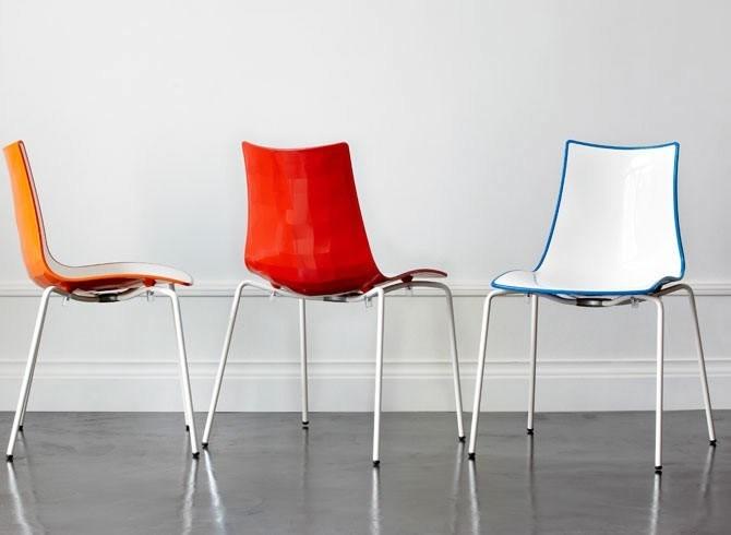 SCAB DESIGN Стул стальной штабелируемый Zebra sun-id-1480985 - Вид №4