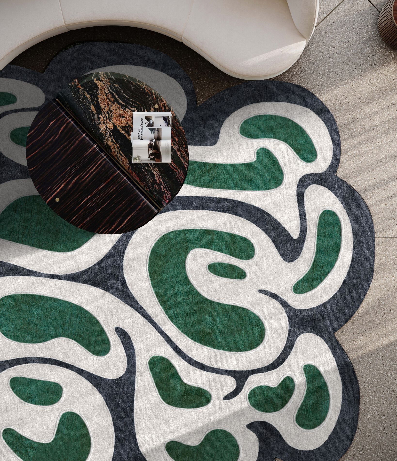 Изогнутый ковер ручной работы Tapis Rouge стрейч ARCH-00043133 - Вид №5