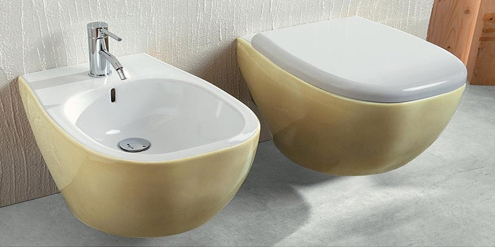 WG00500001 Подвесной унитаз настенный Желтый Disegno Ceramica Weg Италия - Вид №4