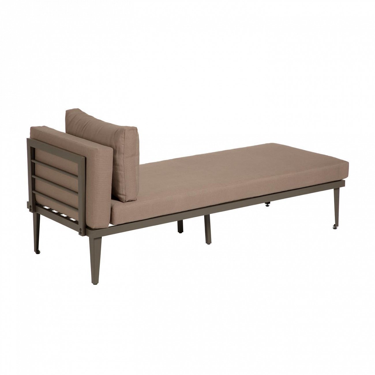 Шезлонг с деревянными ножками коричневый Pascale от La Forma LA FORMA PASCALE 00-3864633 Коричневый  - Вид №2