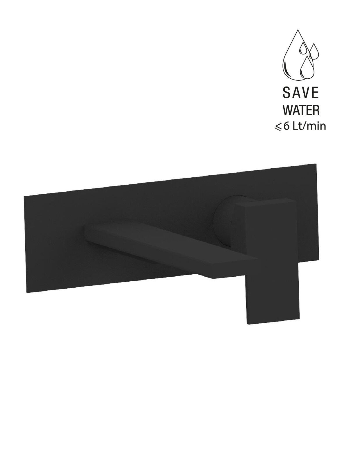 Настенный смеситель для раковины с пластиной без слива Rubinetterie Frattini Vita Due ARCH-00054452 - Вид №35