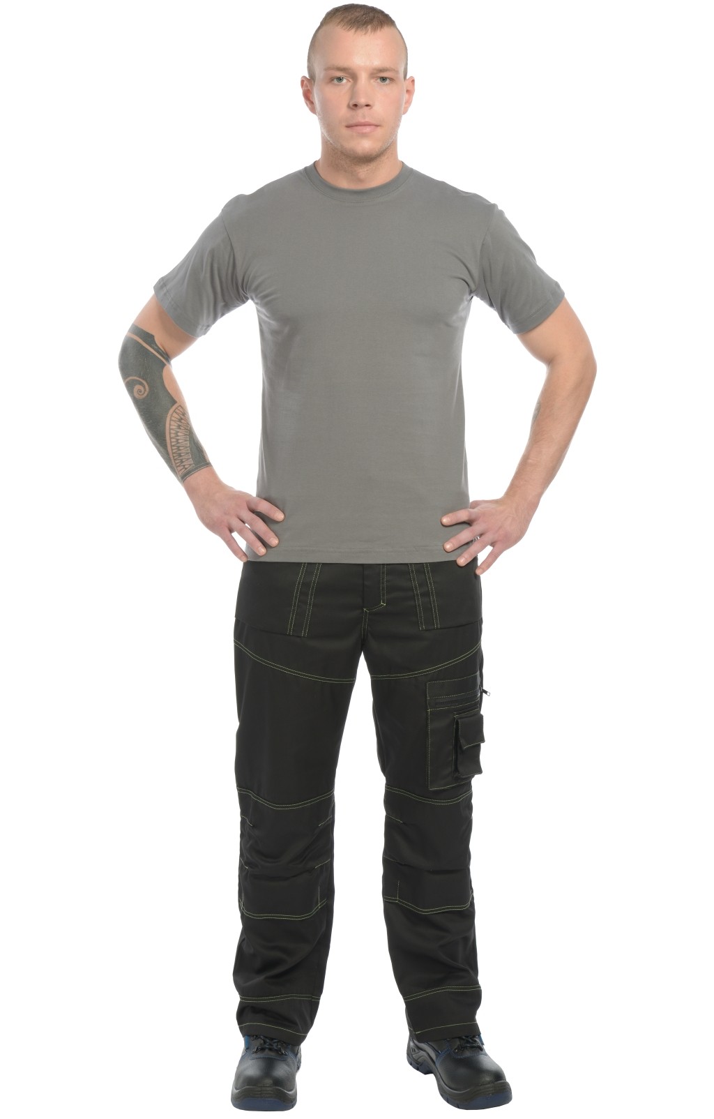 4958094 Футболка темно-серая  Одежда для официантов  размер S (44-46) Спецодежда  - Вид №8