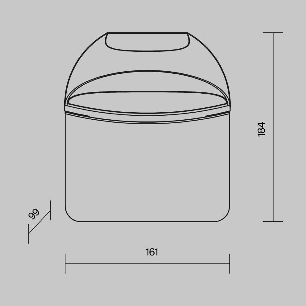 Алюминиевый светодиодный наружный настенный светильник Maytoni Gloss ARCH-00014804 - Вид №2