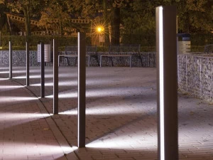 mmcité1 Стальной фиксированный столб с подсветкой