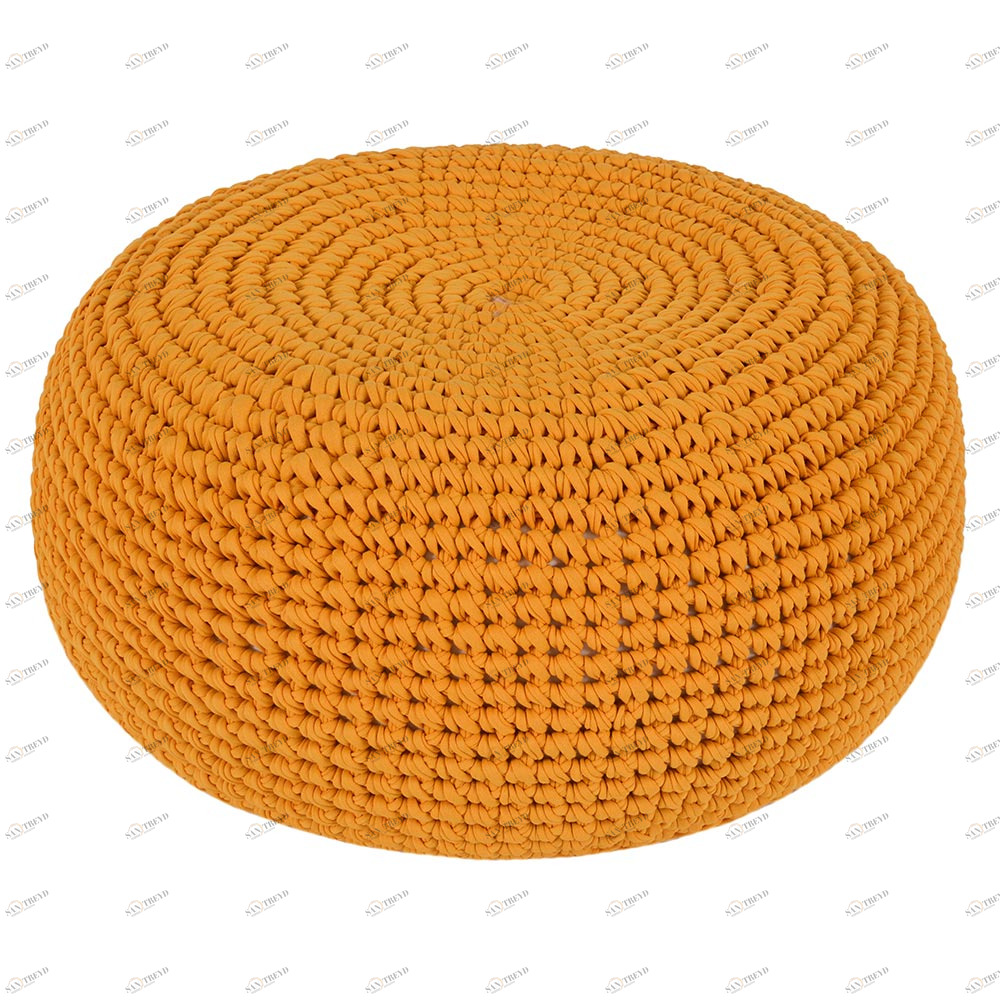 Вязаный пуф Горчичный VAMVIGVAM  281929 Оранжевый Santreyd 