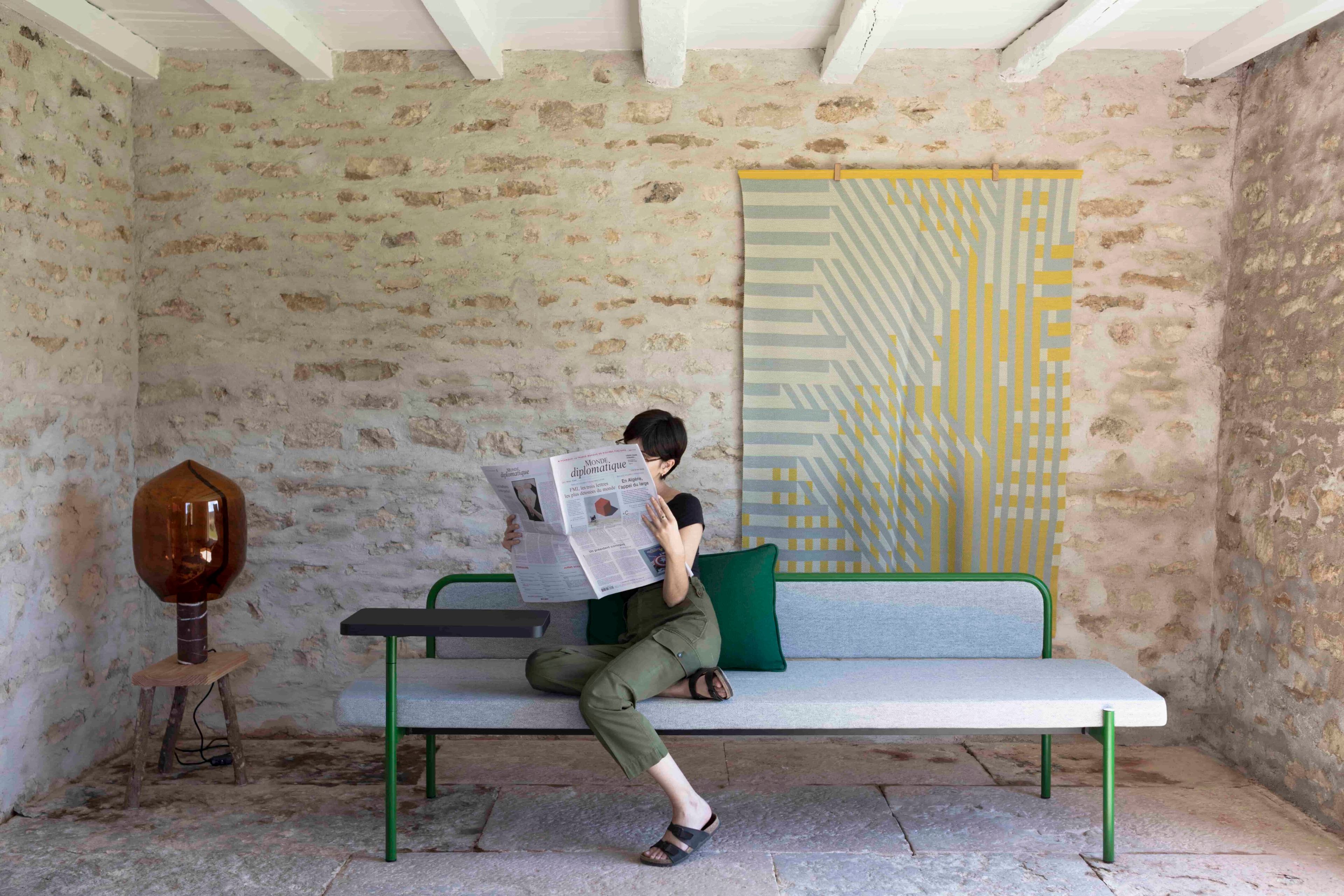 Модульная мягкая скамейка из ткани Established&Sons Island ARCH-00100058 - Вид №19