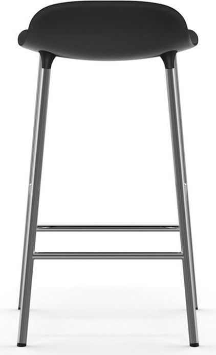 603158 Барный стул 65 см, хромированный, черный, Normann Copenhagen Form - Вид №3