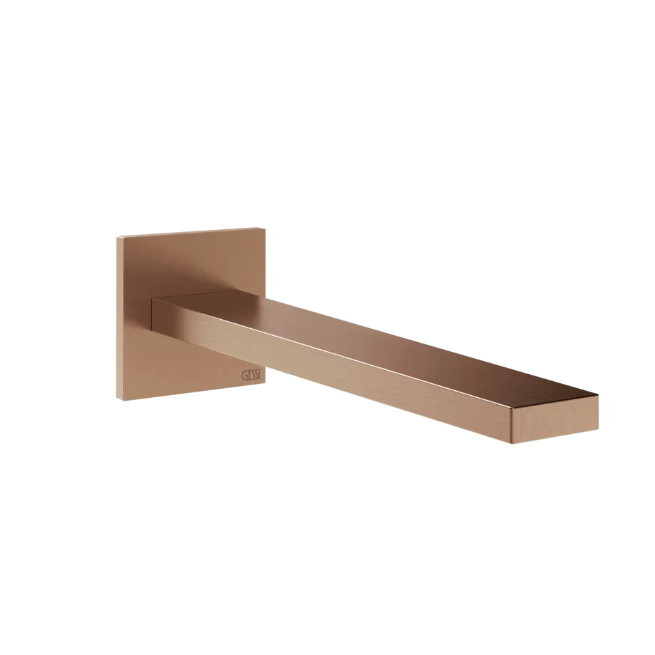 Носик для умывальника 73102 708 Gessi Inverso МЕДНЫЙ МАТОВЫЙ PVD 73102708