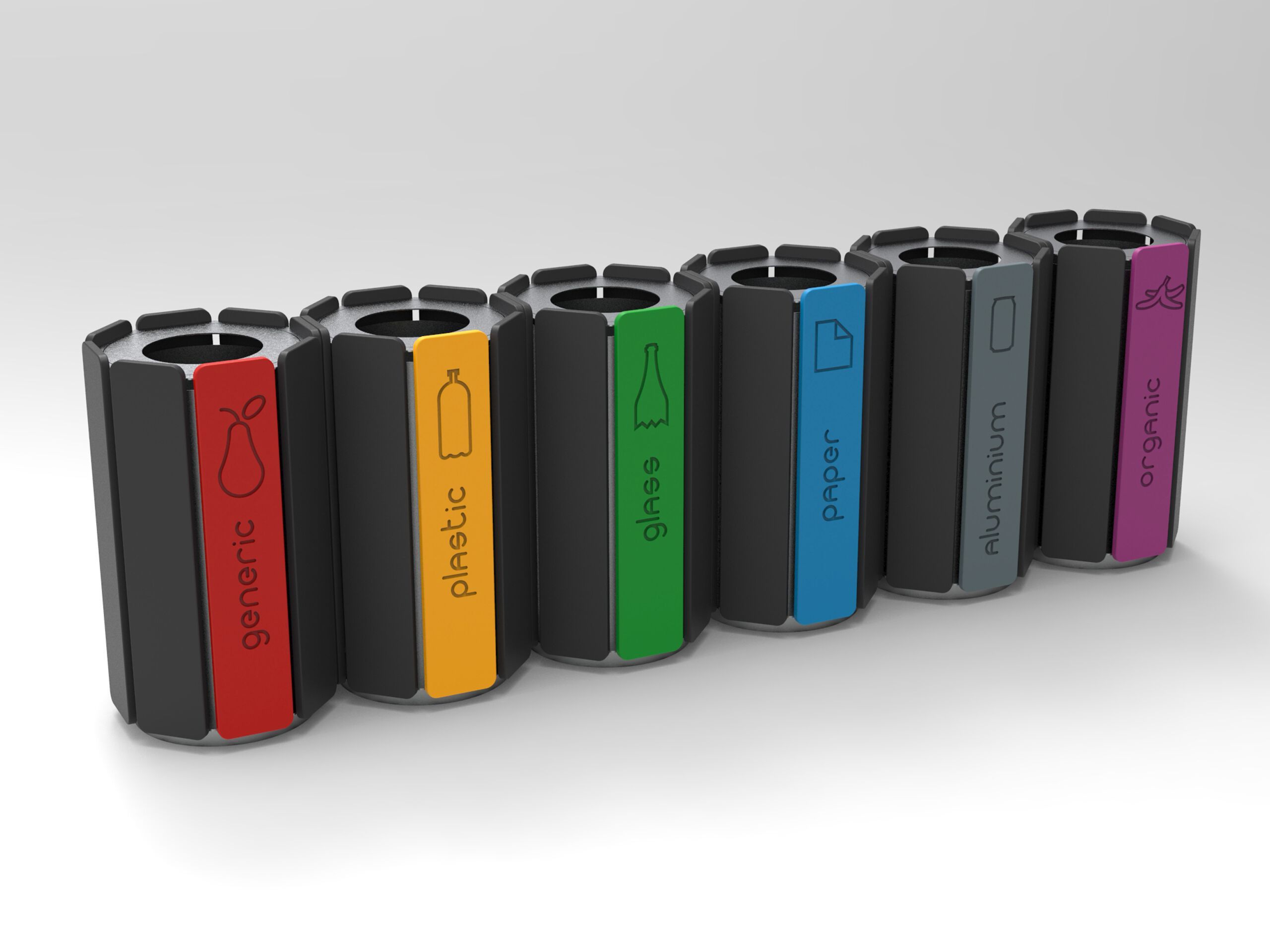 Полиэтиленовая корзина для мусора для раздельного сбора Donye EVERON ARCH-00109900 - Вид №6