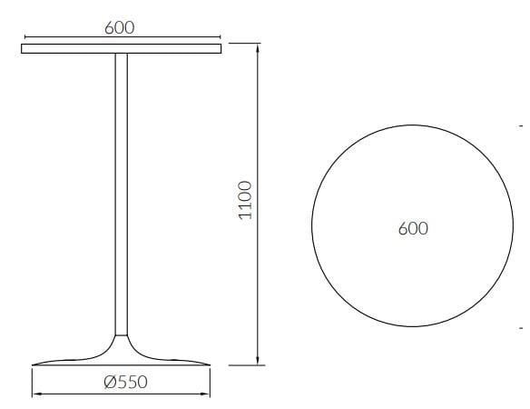 Высокий круглый стол ALMA DESIGN Мохито ARCH-00144854 - Вид №5