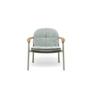 Садовое кресло из тикового дерева с подлокотниками