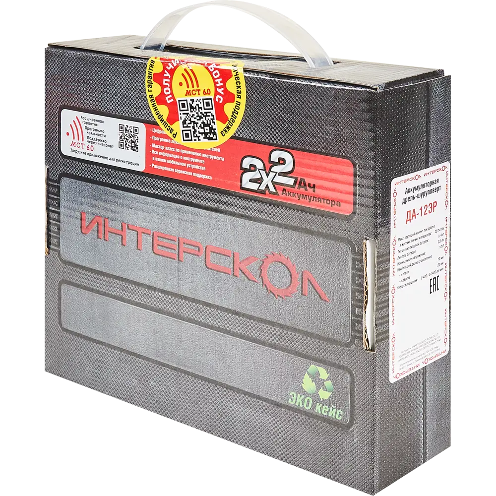 Аккумуляторный шуруповерт Интерскол ДА-12ЭР с двумя батареями 84329712 STLM-0048460 - Вид №5