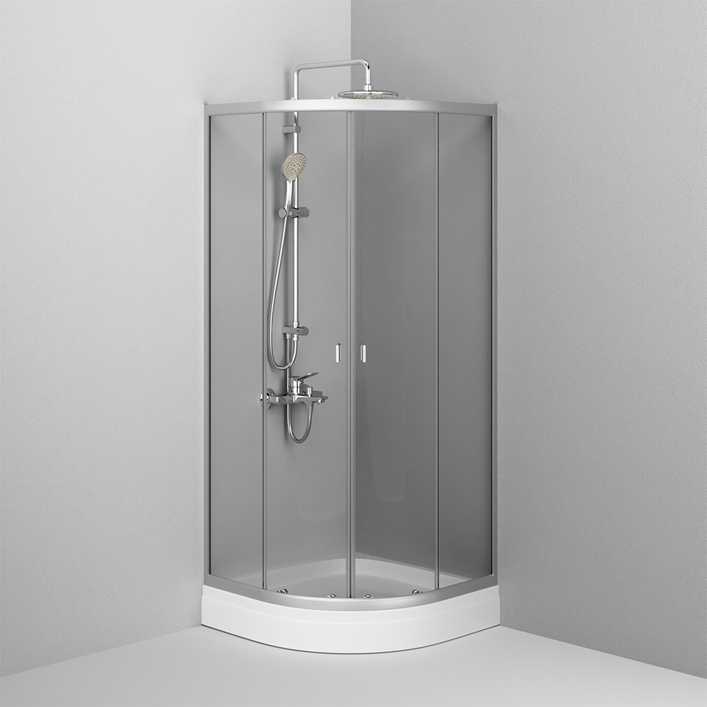 W83G-333-095CT Round 95 Душевое ограждение Round 95x95 стекло прозрачное проф хром глян AM.PM Like - Вид №2