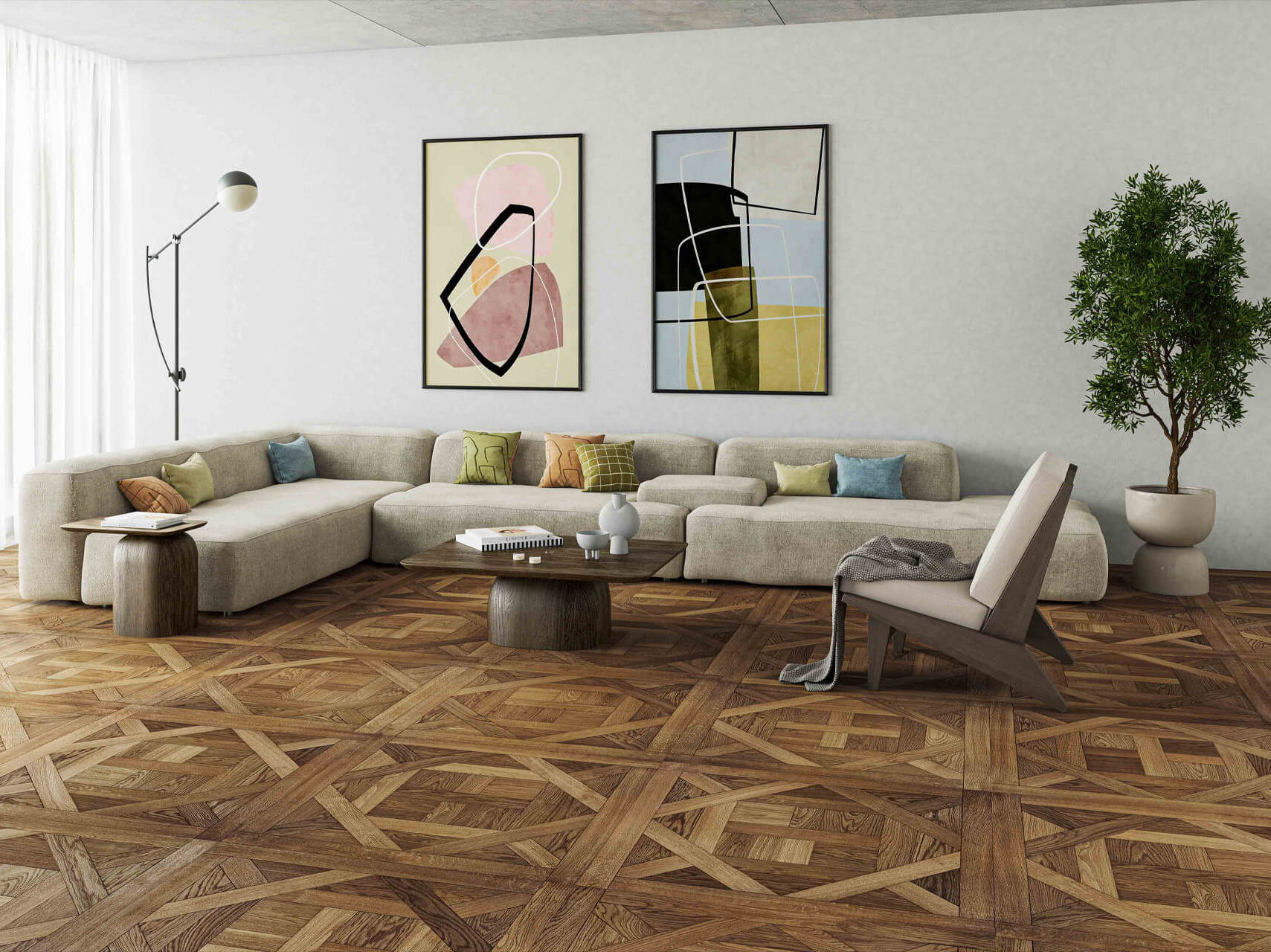 Паркет из массива дерева Décoplus Parquets Les Motifs ARCH-00100417 - Вид №1