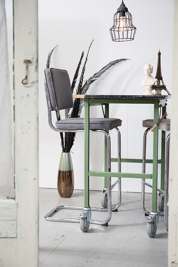 Стул барный Ridge Kink Vintage серый Zuiver 1500032 - Вид №2