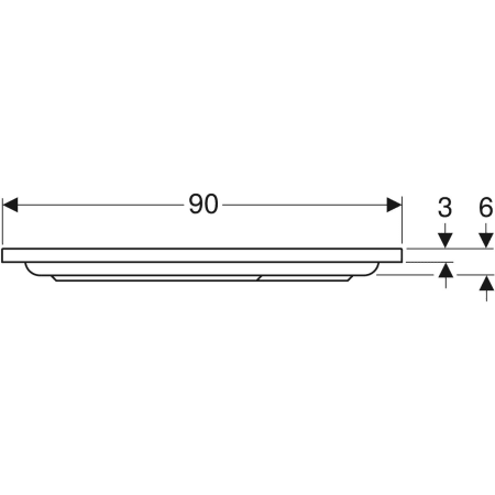 652250000 Прямоугольный душевой поддон Geberit Renova Geberit  - Вид №3