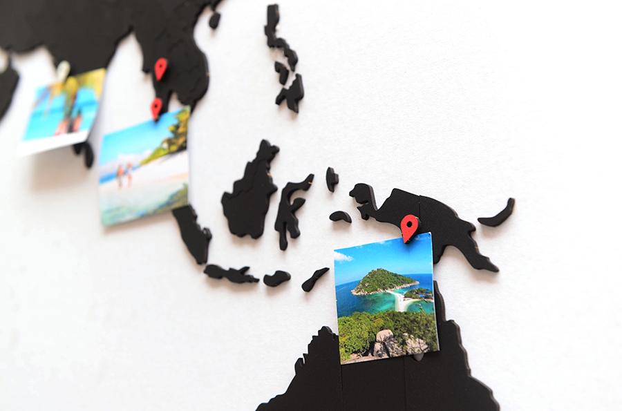 1601-11 new Пазл «карта мира» черная 150х90 см new Mimi  - Вид №7