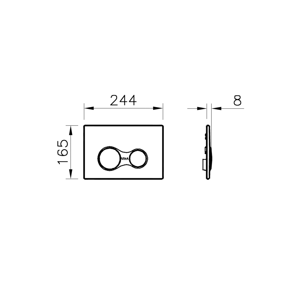 Комплект инсталляция с унитазом Vitra Stern 9016B083-7203 цвет черный 87071817 STLM-2119063 - Вид №9