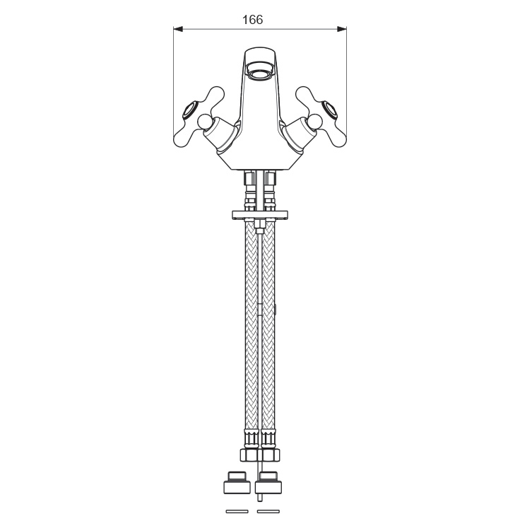 BA118AA Смеситель для умывальника VIDIMA RETRO - Вид №2