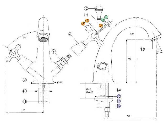 800920KO21 Смеситель Bandini Classic Santreyd - Вид №2