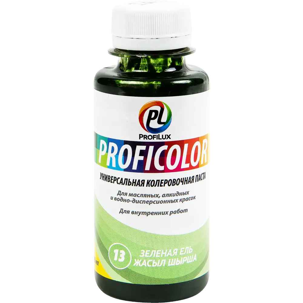 Колеровочная паста Profilux №13 100 гр цвет зелёная ель 14714389 STLM-2115643 