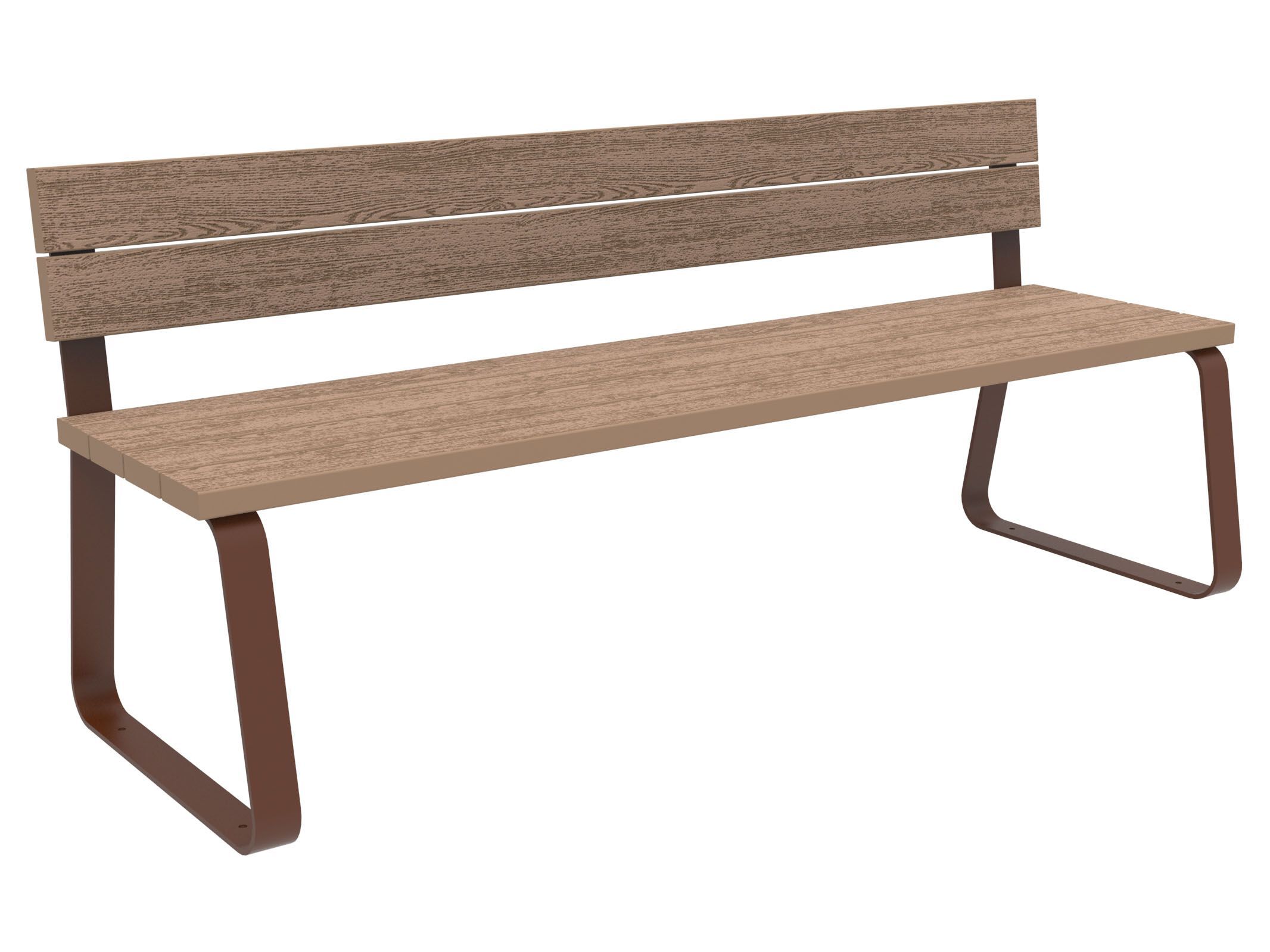 Скамья WPC со спинкой Lazzari Sunny ARCH-00055502 - Вид №1