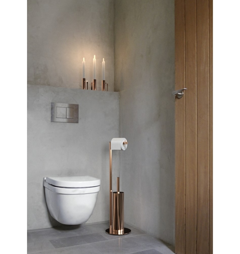 FROST Ершик для унитаза 8, combi » медь Нержавеющая сталь Медь N1948-C  - Вид №1