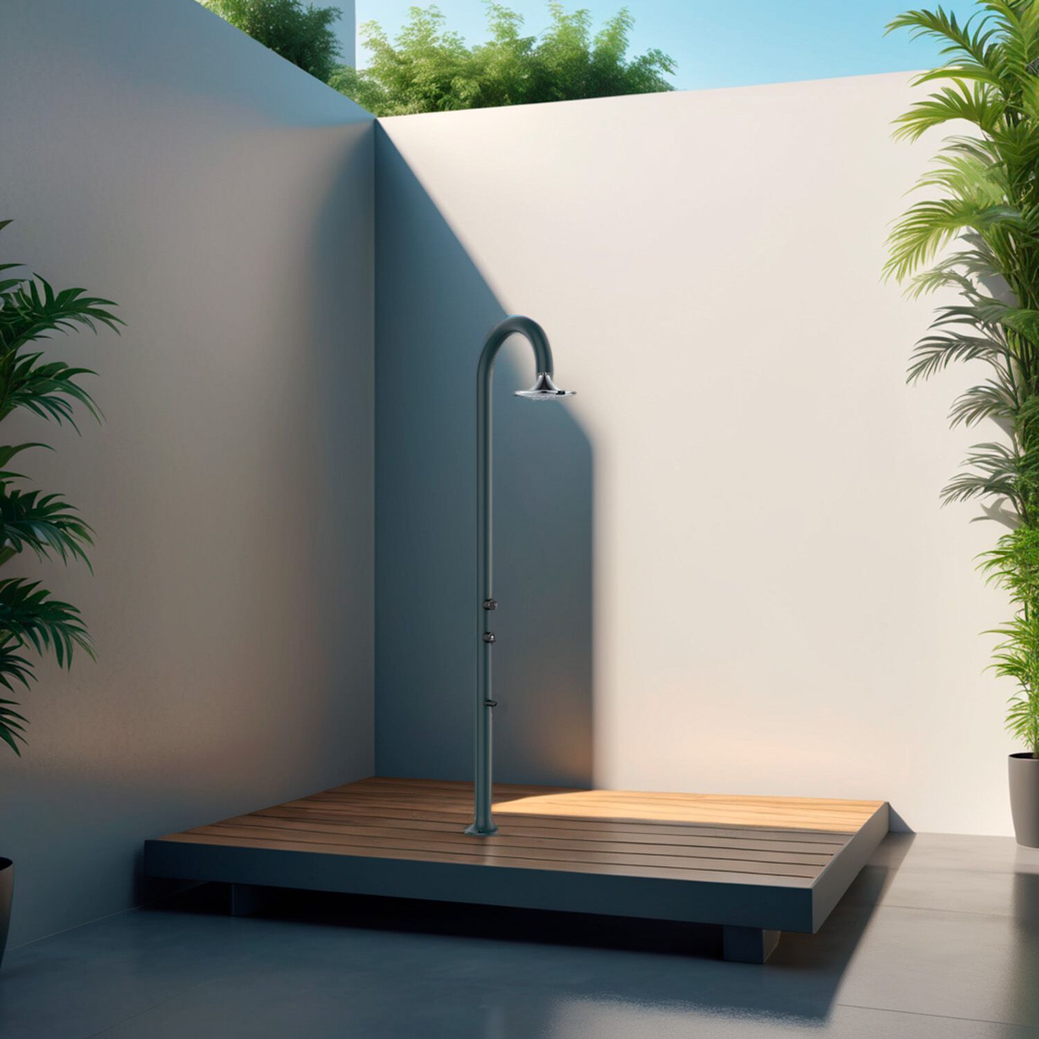 Алюминиевый душ на открытом воздухе с душем SINED LUNA ARCH-00061814 - Вид №17