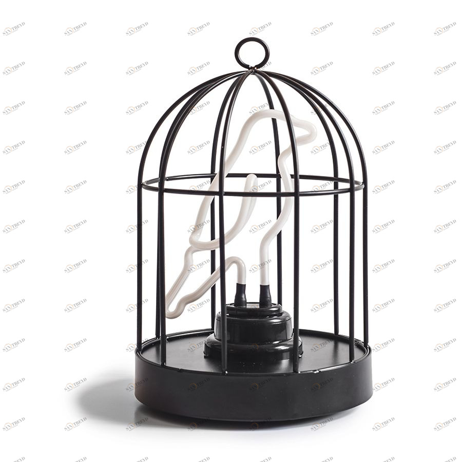 Светильник неоновый Bird in a cage SUCK UK SKNEONBIRD1