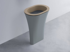 AMLA65-AN+AMPILO-BA+AMCOLO-BR Раковина Amedeo Ovale отдельностоящая cielo Enjoy + Amedeo