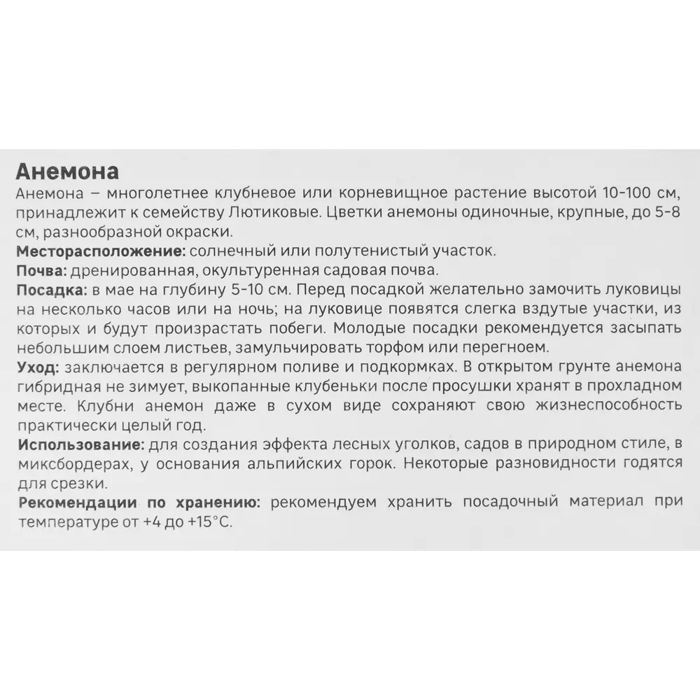 Анемона корончатая Сент Бриджид смесь окрасок 5 шт 86408569 STLM-2056336 Santreyd  - Вид №1