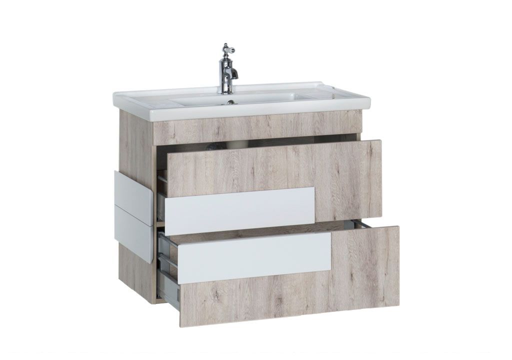 Тумба под раковину Aquanet Мадейра 80 дуб кантри sun-id-275388 - Вид №1