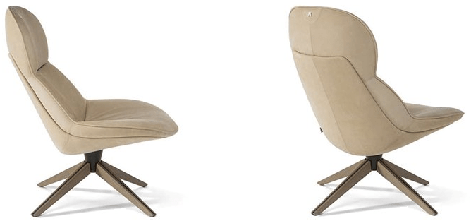 Natuzzi Кресло на козелке в коже sun-id-1503029 - Вид №2