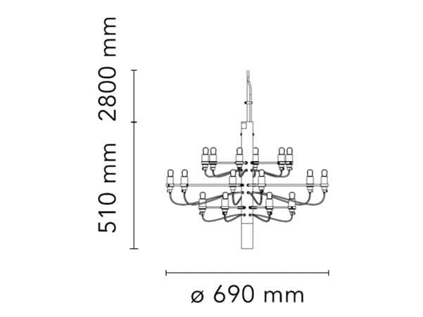 Светодиодная люстра In Stock Flos ARCH-00101599 - Вид №3