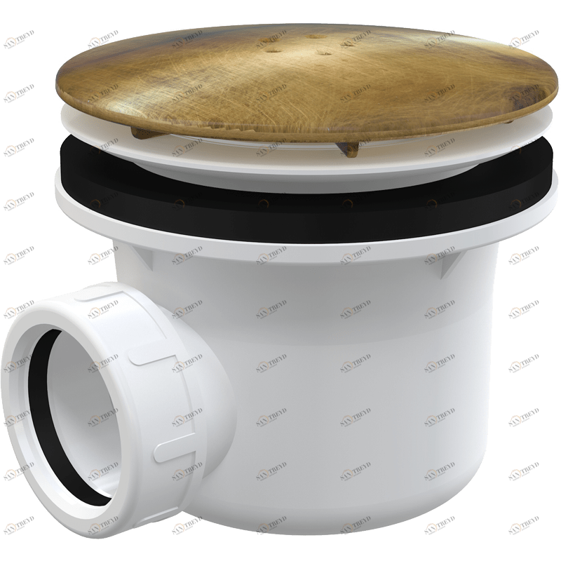 Сифон для душевого поддона, бронза-антик ALCAPLAST A49ANTIC