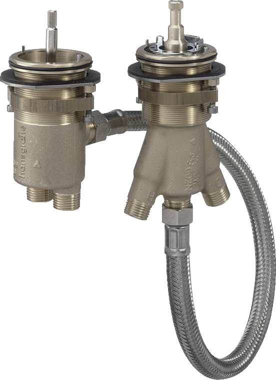 15486180 Базовый комплект для термостатического смесителя на край ванны AXOR на 2 отверстия 