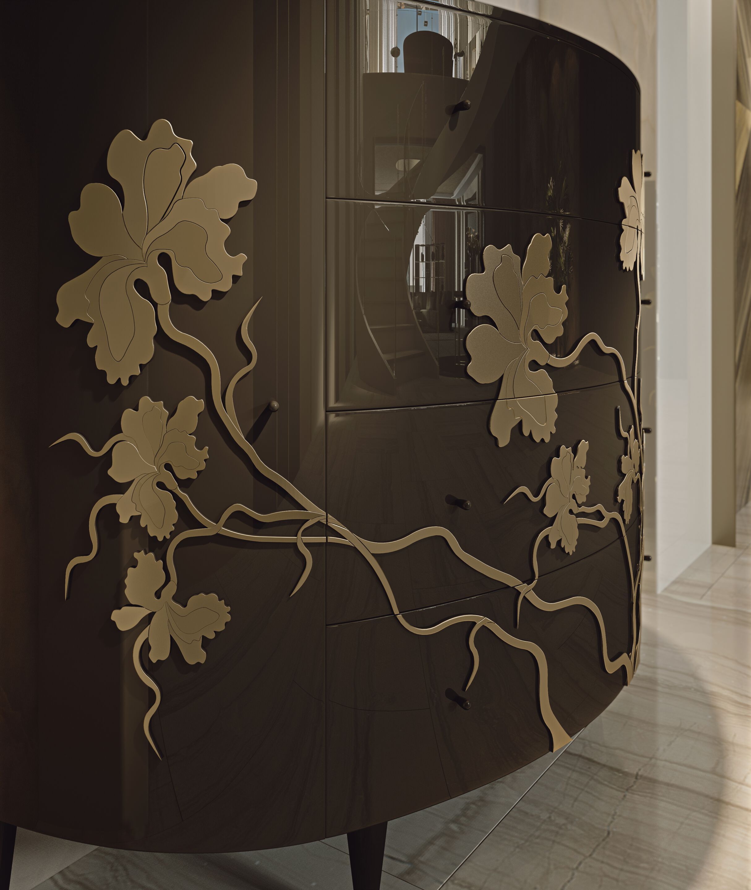 Деревянный шкаф с ящиками Bizzotto Italia Atmosphera ARCH-00048615 - Вид №3