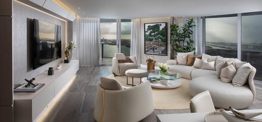 MORADA Тумба под ТВ из лакированного дуба с откидными дверцами Marco Marco wu - Вид №3