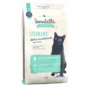 ПР0030118 Корм для кошек Sterilized для кастрированных и стерилизованных кошек, птица сух. 2кг SANABELLE