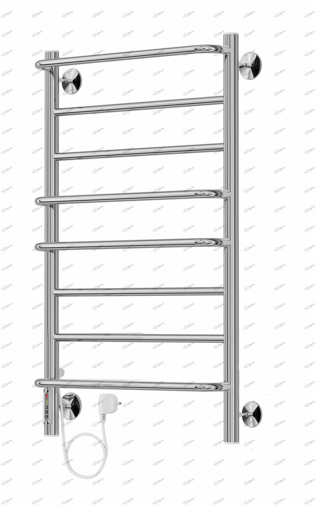 4630080268432 ЭЛЕКТРИКА Евромикс П8 500х850 электро ( new встроен диммер CЛЕВА) Полотенцесушитель TERMINUS RAL 9016 глянец 