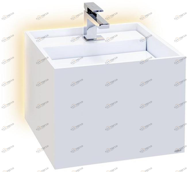 Подвесная раковина настенная овальная Vallvé WALL белая sun-id-1425395