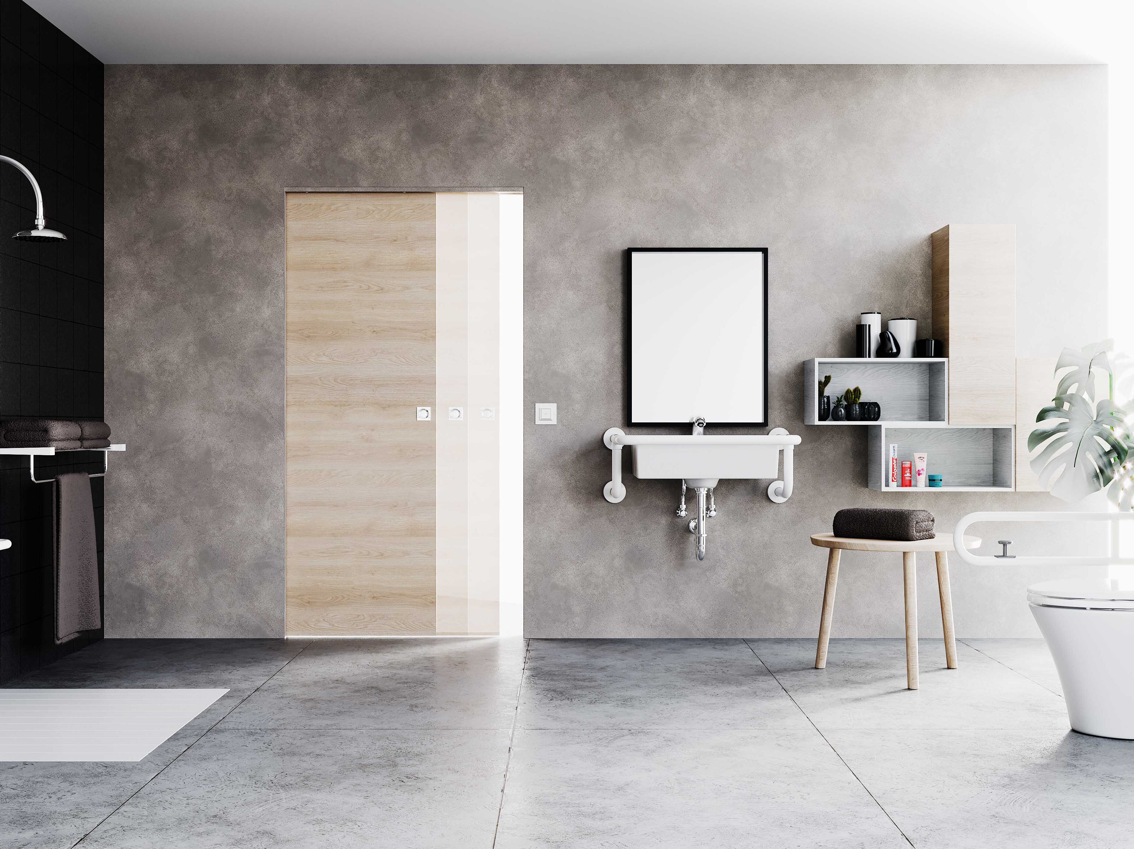 Раздвижные стены заподлицо двери Ermetika ABSOLUTE EVO MOTORISED ARCH-00145892